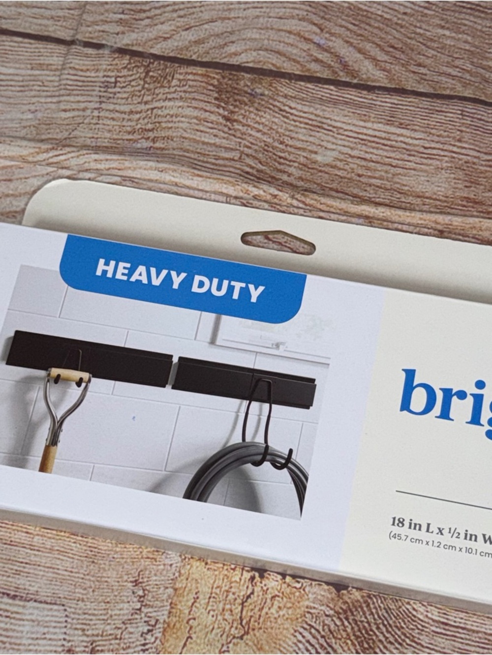 Brightroom Heavy Duty Steel Hook Rail Set New - Picture 2 of 7